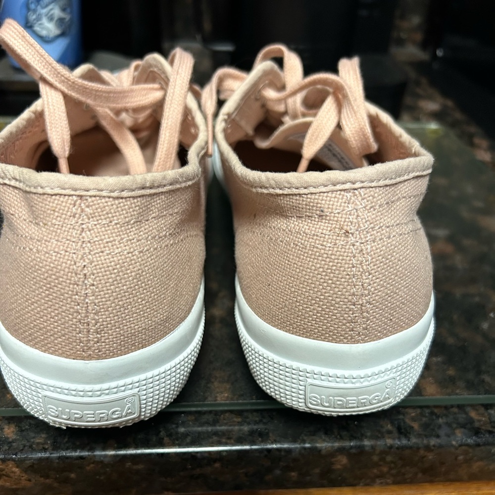 Like New. Superga Cotu Classic Canvas Sneakers 2750 Pink size 10/41.5 - Picture 4 of 8